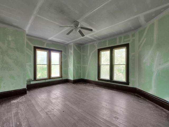 1803 County Road 26, Marengo, OH 43334 - empty room with hardwood / wood-style flooring and ceiling fan