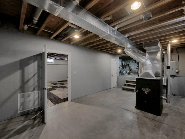 1803 County Road 26, Marengo, OH 43334 - below grade area featuring heating unit