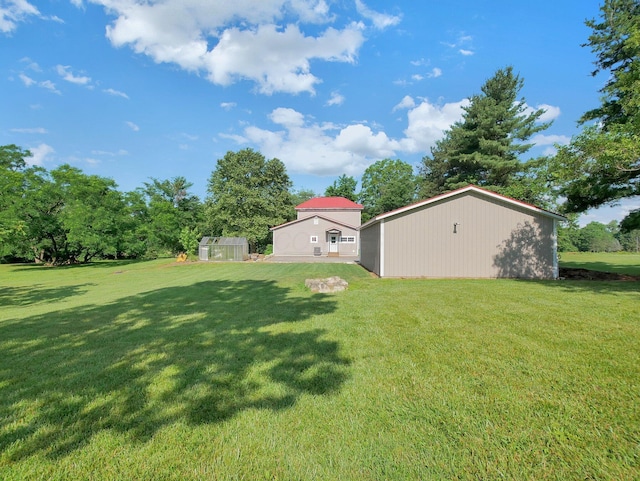 1803 County Road 26, Marengo, OH 43334 - view of green lawn with an outdoor structure