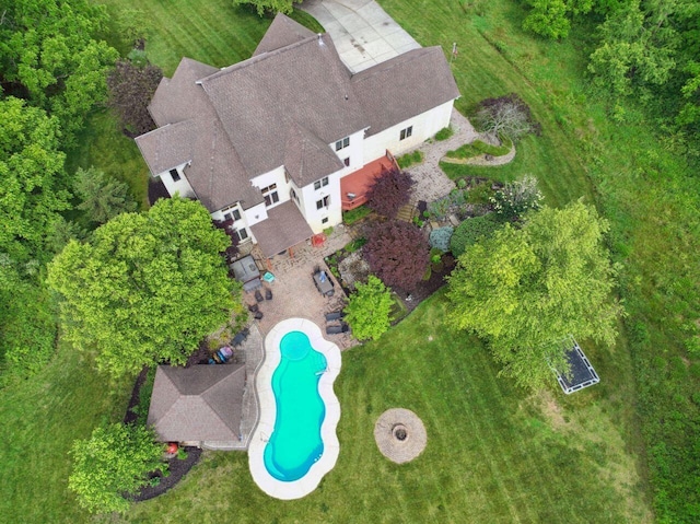 332 Waters Edge Dr, Hebron, OH 43025 - aerial view of property and surrounding area with a pool