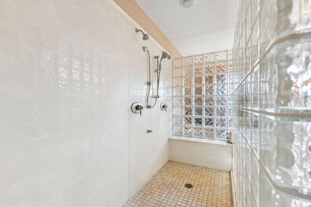 332 Waters Edge Dr, Hebron, OH 43025 - full bath featuring a tile shower and tile patterned floors