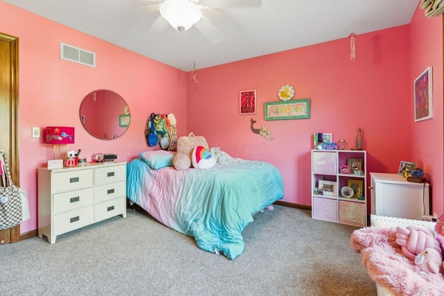 332 Waters Edge Dr, Hebron, OH 43025 - bedroom with carpet and a ceiling fan