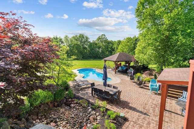 332 Waters Edge Dr, Hebron, OH 43025 - swimming pool with a gazebo, a patio area, and a yard