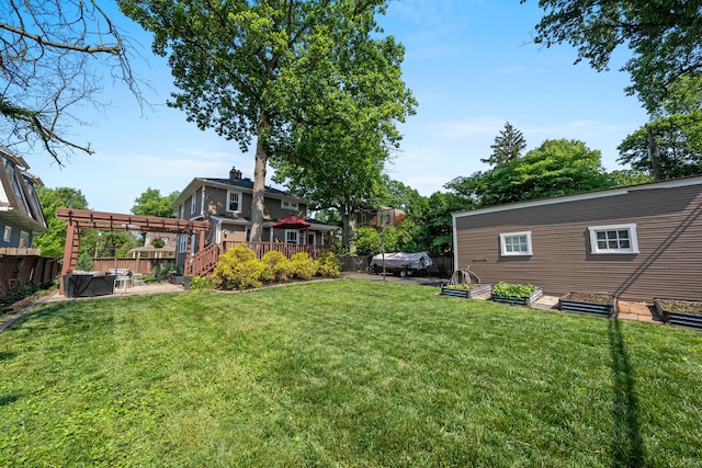 1480 Lincoln Rd, Columbus, OH 43212 - view of yard featuring a deck