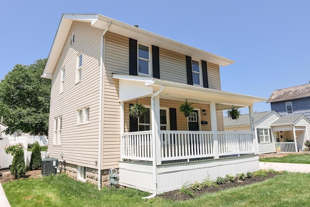 214 Moull St, Newark, OH 43055 - view of front facade featuring a porch