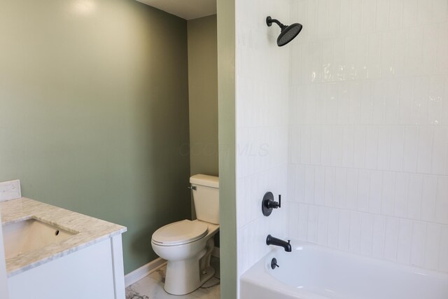214 Moull St, Newark, OH 43055 - full bathroom with vanity and bathing tub / shower combination