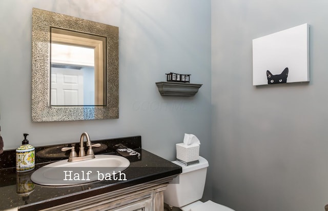 525 Floral Valley Dr W, Howard, OH 43028 - half bathroom featuring toilet and vanity