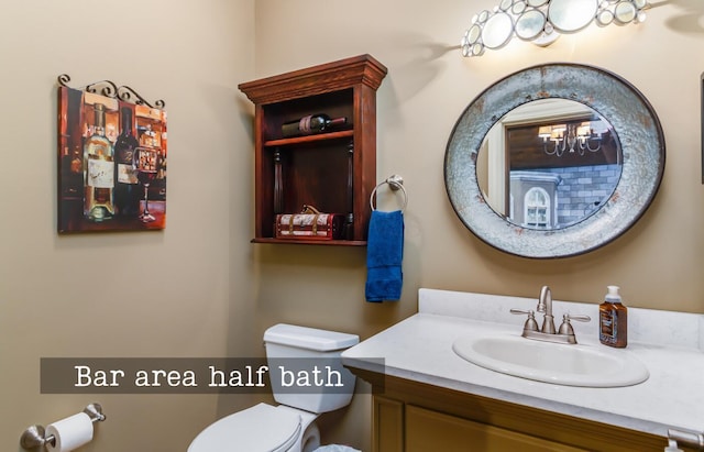 525 Floral Valley Dr W, Howard, OH 43028 - half bathroom with toilet and vanity