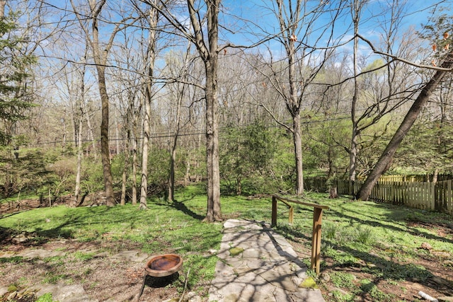 220 Hardy Way, Worthington, OH 43085 - view of yard featuring a view of trees