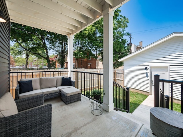 1210 Madison Ave, Columbus, OH 43205 - view of patio / terrace featuring an outdoor living space