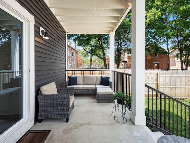 1210 Madison Ave, Columbus, OH 43205 - view of patio / terrace featuring an outdoor living space