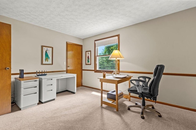 1212 Autumn Creek Cir, Westerville, OH 43081 - home office featuring light colored carpet and a textured ceiling