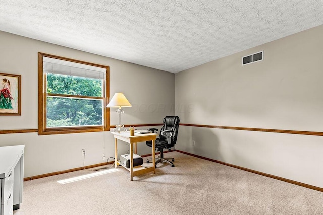 1212 Autumn Creek Cir, Westerville, OH 43081 - carpeted office space with a textured ceiling