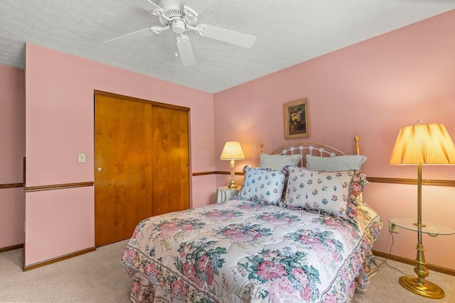 1212 Autumn Creek Cir, Westerville, OH 43081 - carpeted bedroom featuring a closet and ceiling fan
