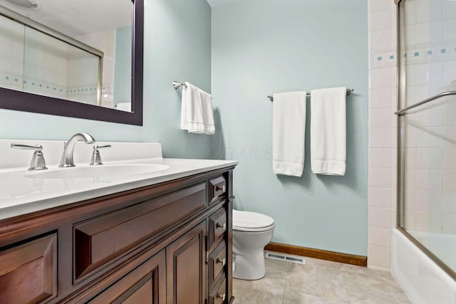 1212 Autumn Creek Cir, Westerville, OH 43081 - bathroom featuring vanity and bath / shower combo with glass door
