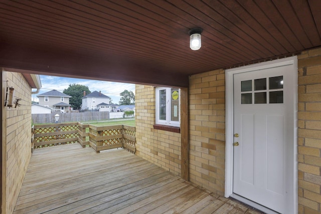 714 E 2nd St, Logan, OH 43138 - wooden terrace featuring a residential view