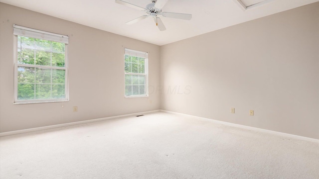 1486 Sedgefield Dr, New Albany, OH 43054 - carpeted empty room featuring baseboards and a ceiling fan