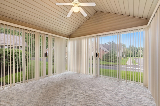 6858 Winrock Dr, New Albany, OH 43054 - unfurnished sunroom featuring lofted ceiling