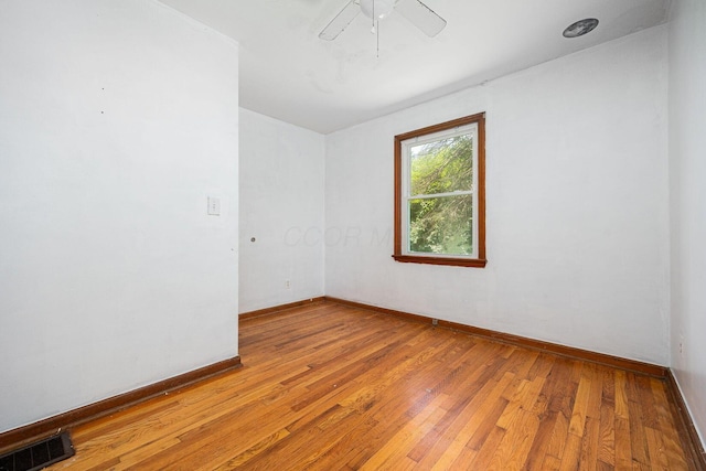 1900 S Champion Ave, Columbus, OH 43207 - spare room with light wood-type flooring and ceiling fan