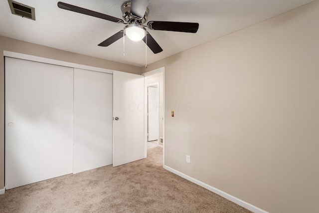 8800 Greenburg Dr, Powell, OH 43065 - unfurnished bedroom featuring carpet, a closet, and ceiling fan