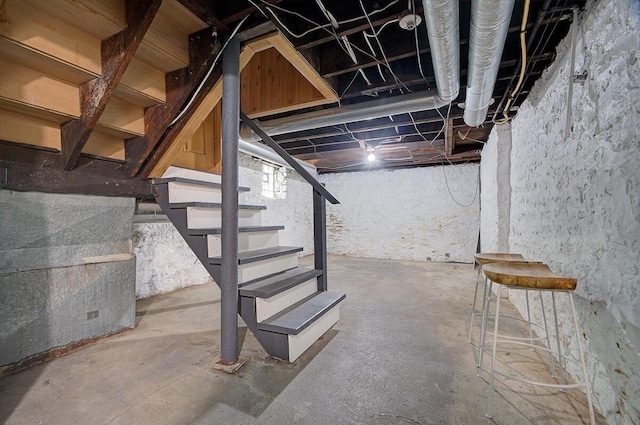 193 E Mithoff St Unit 193, Columbus, OH 43206 - unfinished below grade area with stairs