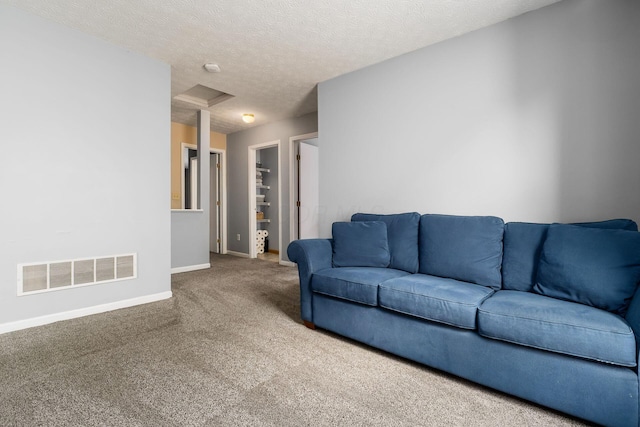 7524 Hemrich Dr, Canal Winchester, OH 43110 - living room with carpet and a textured ceiling