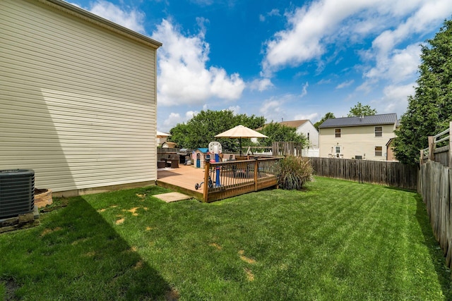 7524 Hemrich Dr, Canal Winchester, OH 43110 - fenced backyard with a wooden deck