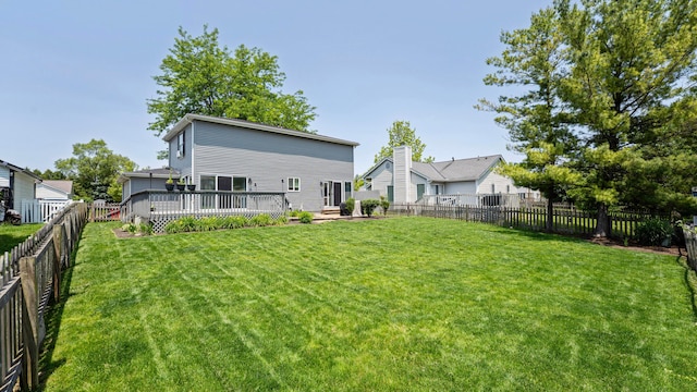 5225 Springdale Blvd, Hilliard, OH 43026 - back of house featuring a fenced backyard and a deck