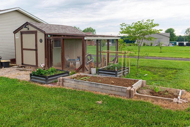 4091 Township Road 21, Marengo, OH 43334 - view of green lawn with a garden