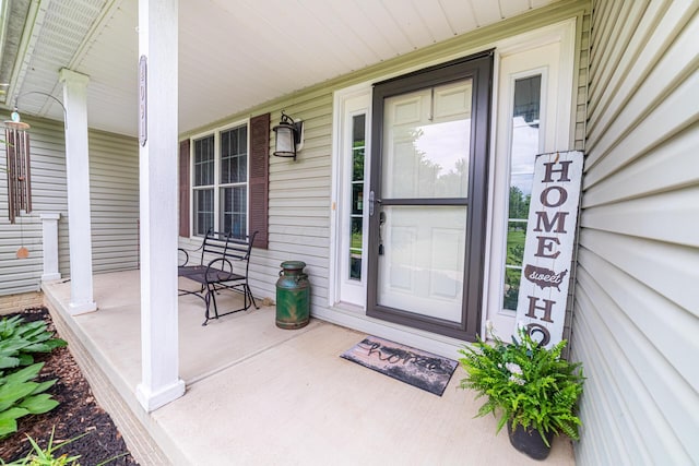 4091 Township Road 21, Marengo, OH 43334 - view of exterior entry featuring a porch