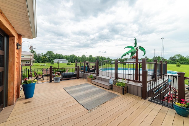 4091 Township Road 21, Marengo, OH 43334 - view of wooden deck