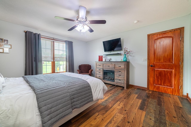 4091 Township Road 21, Marengo, OH 43334 - bedroom featuring wood finished floors, ceiling fan, and baseboards