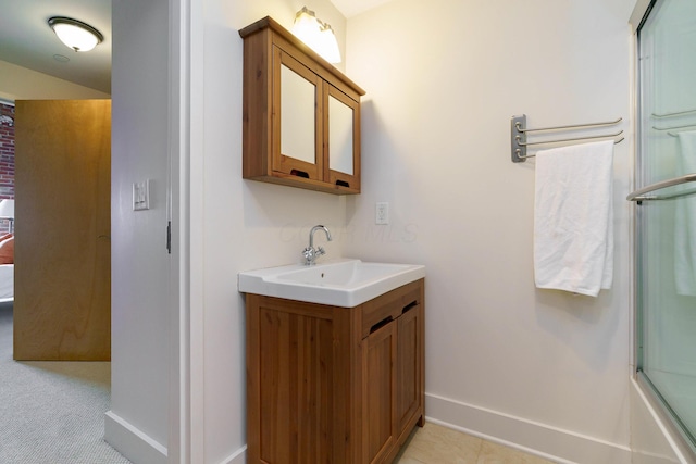 150 E Main St Unit 405, Columbus, OH 43215 - full bathroom with vanity and baseboards