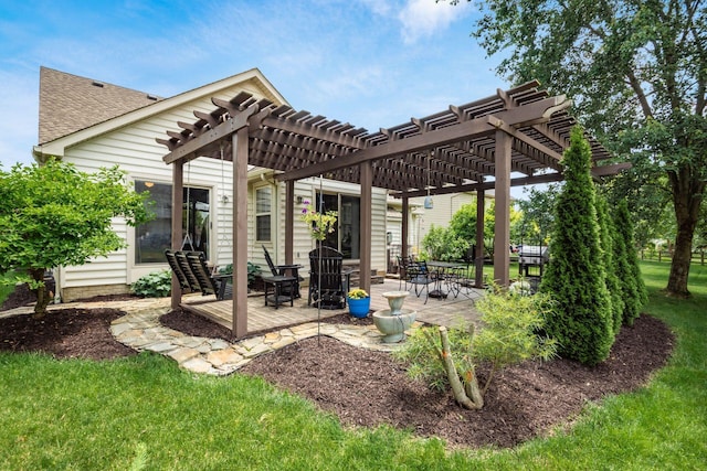 2461 Abbey Knoll Dr, Lewis Center, OH 43035 - view of patio / terrace with a pergola
