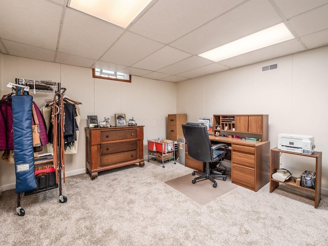 8120 Morgan Rd, West Jefferson, OH 43162 - office space featuring a drop ceiling and light carpet