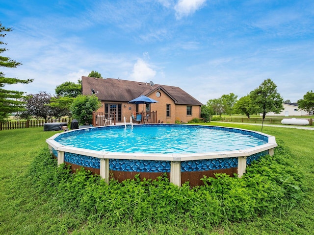 8120 Morgan Rd, West Jefferson, OH 43162 - view of swimming pool featuring a deck