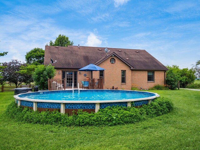 8120 Morgan Rd, West Jefferson, OH 43162 - view of swimming pool featuring a deck