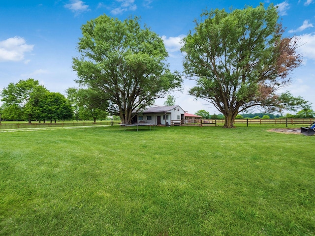 8120 Morgan Rd, West Jefferson, OH 43162 - view of yard with a trampoline