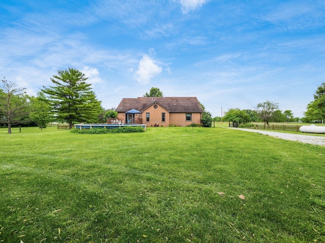 8120 Morgan Rd, West Jefferson, OH 43162 - single story home featuring a front lawn