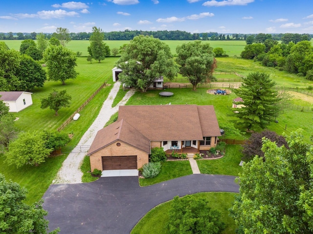 8120 Morgan Rd, West Jefferson, OH 43162 - overview of rural landscape with a tree filled landscape