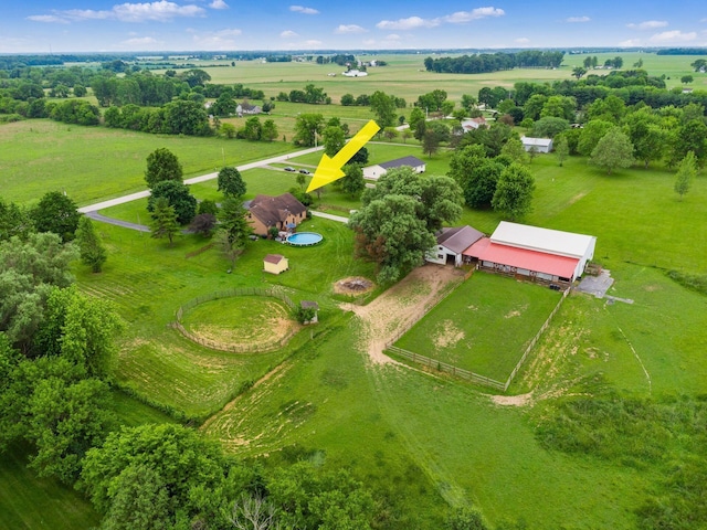 8120 Morgan Rd, West Jefferson, OH 43162 - aerial view of sparsely populated area featuring agricultural land