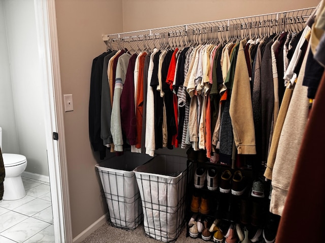 4227 Sestos Dr, Columbus, OH 43207 - spacious closet featuring marble finish floors