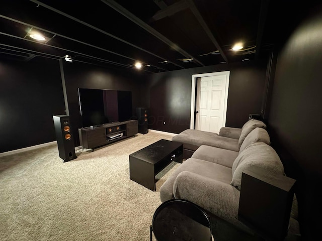4227 Sestos Dr, Columbus, OH 43207 - home theater room with carpet floors and baseboards