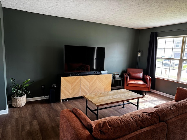 4227 Sestos Dr, Columbus, OH 43207 - living room featuring wood finished floors and a textured ceiling