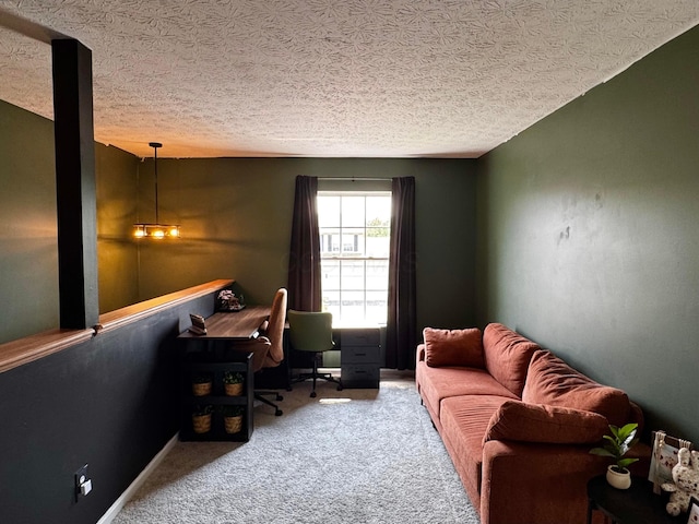 4227 Sestos Dr, Columbus, OH 43207 - office featuring carpet flooring and a textured ceiling