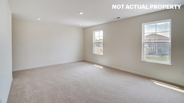 786 Sunny Vale Dr, Delaware, OH 43015 - spare room with carpet, baseboards, and recessed lighting