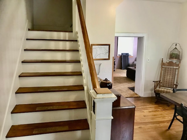 8023 County Road 30, Somerset, OH 43783 - staircase with wood finished floors