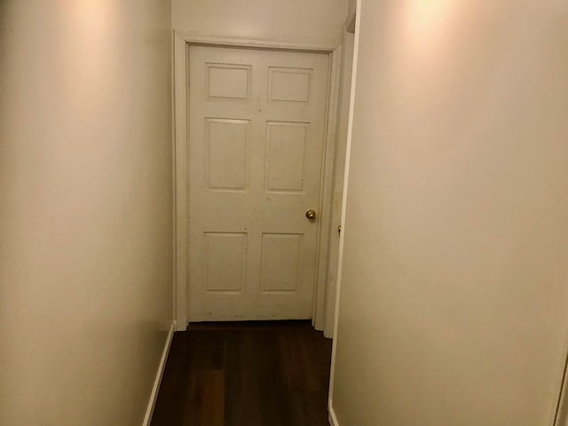 8023 County Road 30, Somerset, OH 43783 - hallway with dark wood-style floors and baseboards