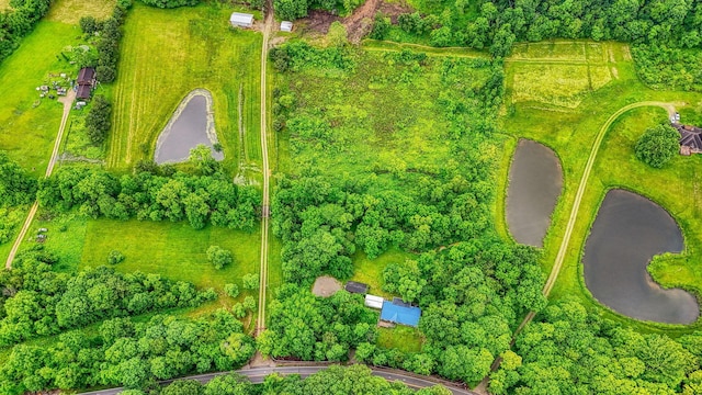 4137 Dry Run Rd, Chillicothe, OH 45601 - aerial view of property's location featuring a large body of water and property boundaries highlighted