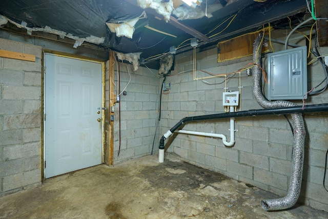 4137 Dry Run Rd, Chillicothe, OH 45601 - unfinished basement with electric panel